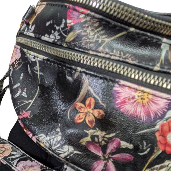 Marc New York Andrew Marc Floral Print Backpack with Matching Pouch – Black - Picture 7 of 9